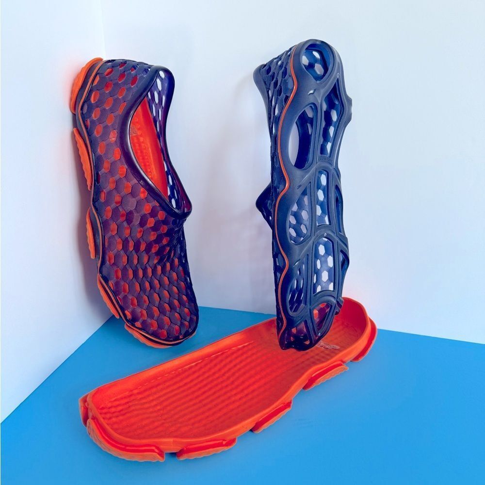 Men's Blue and Orange cool Swim and Beach Shoes